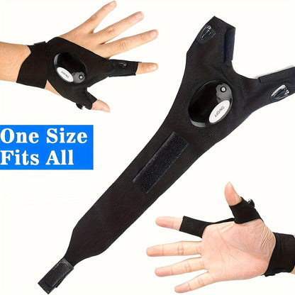 LED Flashlight Gloves  Hands Free Light Gadget - APS21