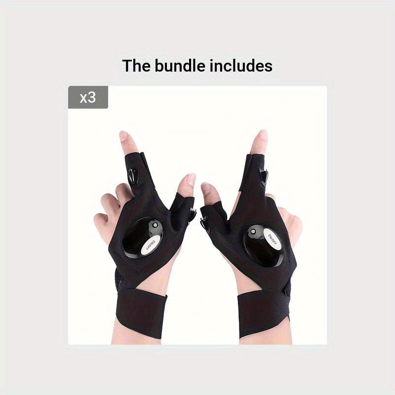 LED Flashlight Gloves  Hands Free Light Gadget - APS21