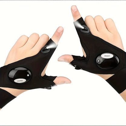 LED Flashlight Gloves  Hands Free Light Gadget - APS21