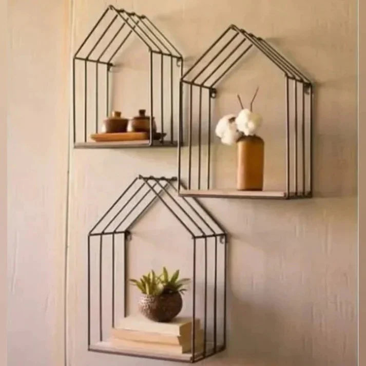 Wall Mounted House Shape Shelf